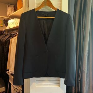Theory Black Bakari Augustin Blazer Jacket